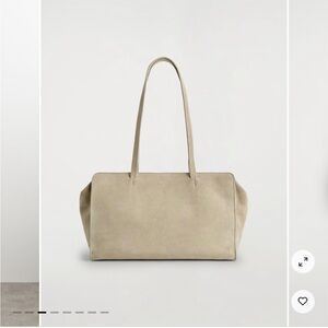 Cos Suede Bowling Bag
